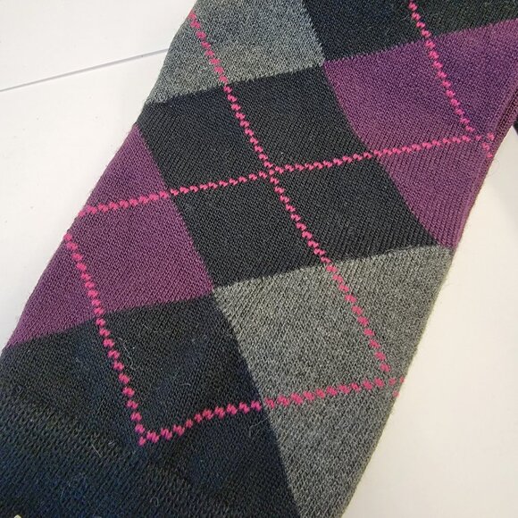 NWT Gold Toe Men's Argyle Knee Sock Reinforced Toe Soft Spun Rayon 2 PAIRS - Picture 4 of 7